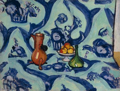 Zátiší s modrým ubrusem od Henri Matisse