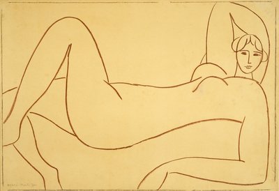Studie podle růžového aktu od Henri Matisse