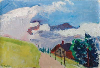Švýcarská krajina (trasa z Chezieres do Villars) od Henri Matisse