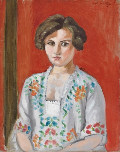 Bulharská halena, cca 1920 (olej na plátně) od Henri Matisse
