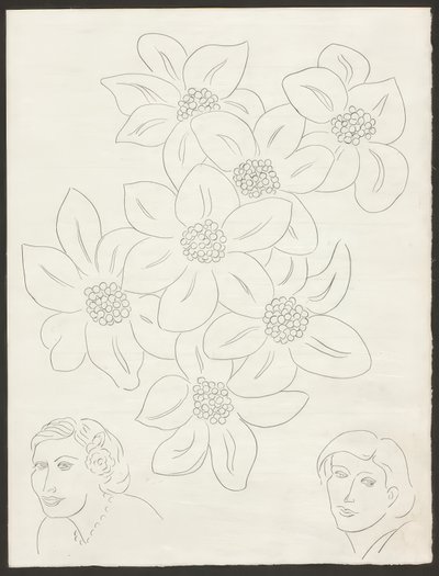 Květiny, šestý talíř z Mallarméových básní od Henri Matisse