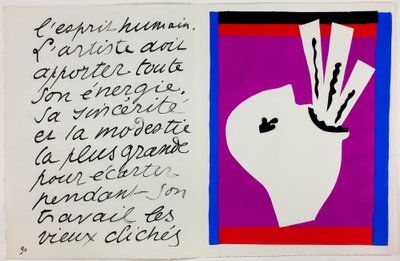 The Sword Swallower, z filmu Jazz od Henri Matisse