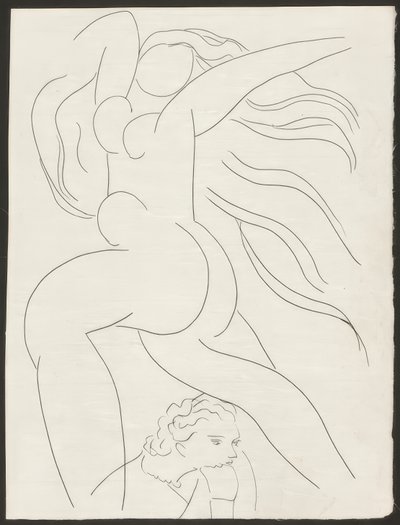 Přípitek, talíř 1 z Poesies de Mallarmé od Henri Matisse