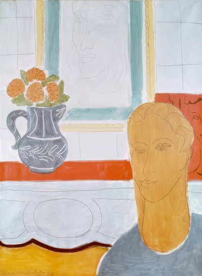 Ochrová hlava od Henri Matisse