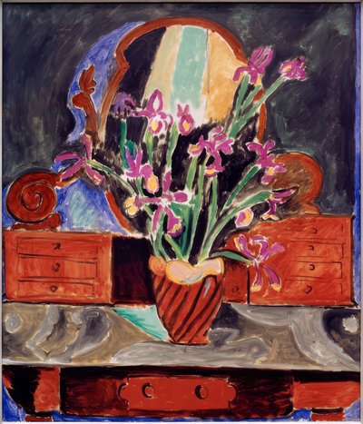 Váza s kosatci od Henri Matisse