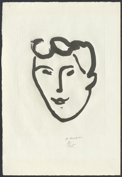 Ženská tvář [Maska s válečky] od Henri Matisse