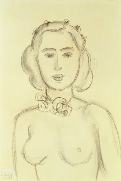 Žena s holými prsy od Henri Matisse