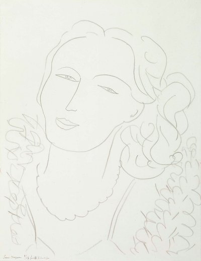 Žena bez klobouku od Henri Matisse