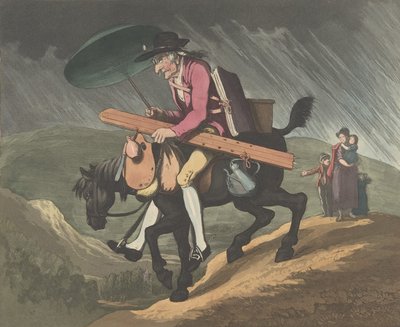 Umělec na cestách ve Walesu, 10. února 1799. od Henri Merke