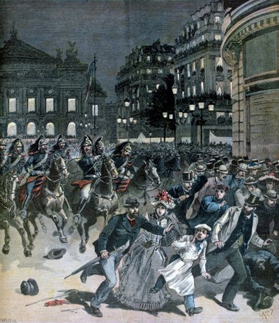 Reprezentace opery Lohengrin, Place de lOpera, 1891 od Henri Meyer