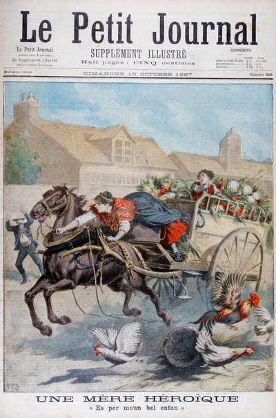 Hrdinská matka, 1897 od Henri Meyer
