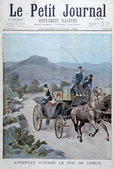 Pokus o útok na řeckého krále, 1898 od Henri Meyer