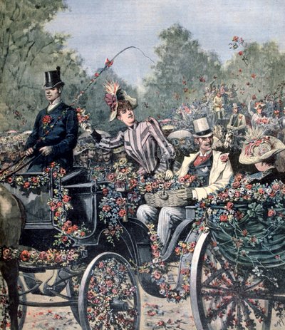 Battle of Flowers Parade, 1891 od Henri Meyer