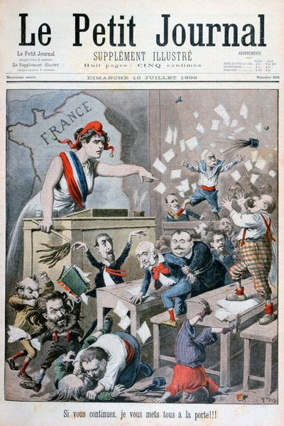Karikatura Poslanecké sněmovny, Paříž, 1898 od Henri Meyer