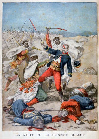 Smrt poručíka Colleta, Alžírsko, 1896 od Henri Meyer