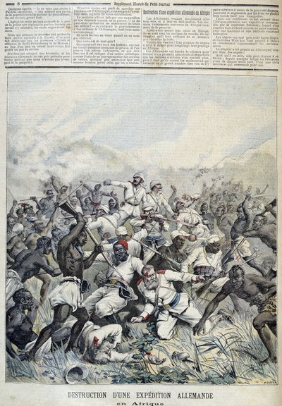 Zničení německé expedice do Afriky - v „“Le Petit Journal““ z 3.10.1891 od Henri Meyer