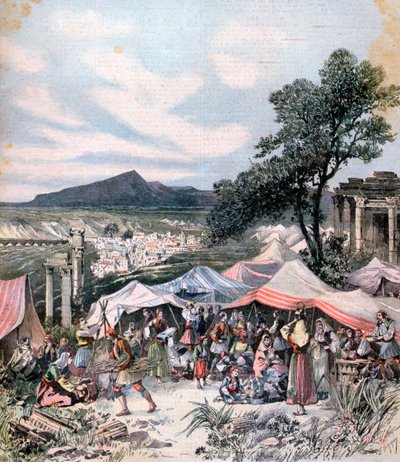 Zemětřesení v Thébách, 1893 od Henri Meyer