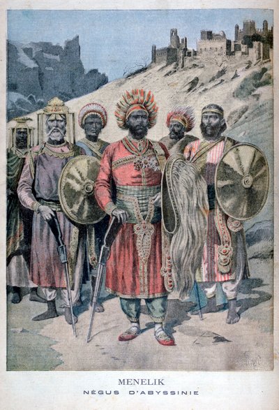 Menelik II Habeš, 1895 od Henri Meyer