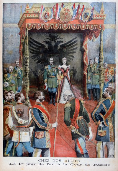 Novoroční recepce na ruském dvoře, 1897 od Henri Meyer