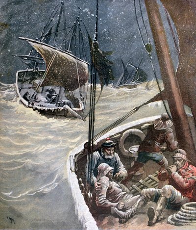Newfoundland Fishermen, 1892 od Henri Meyer