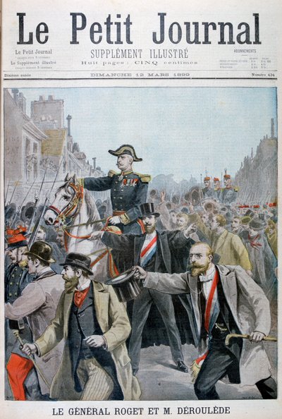 Paul Déroulède popadl uzdu generála Rogetse, Paříž, 1899 od Henri Meyer