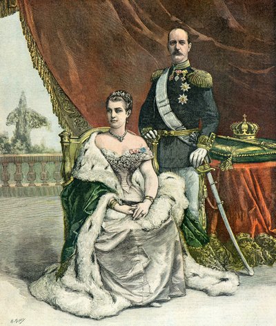 Portrét řeckého krále Jiřího I. od Henri Meyer