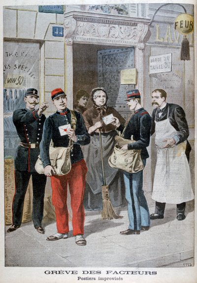 Zaměstnanci pošty improvizují, 1899. od Henri Meyer
