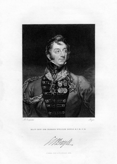 Sir Charles William Doyle, britský generál, 1829 od Henri Meyer
