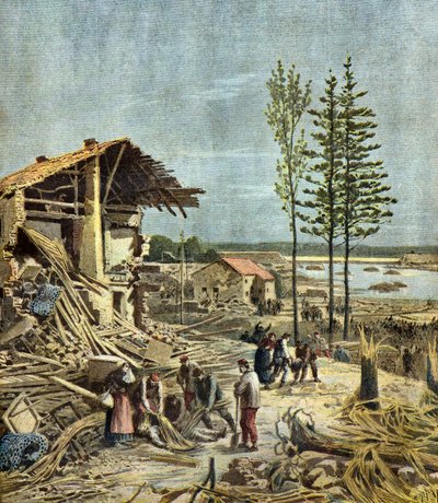 Bouzovská katastrofa, 1895 (Ilustrace) od Henri Meyer