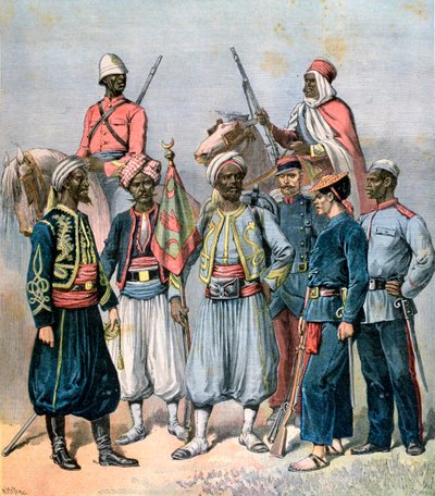 Francouzské koloniální síly, 1891. od Henri Meyer