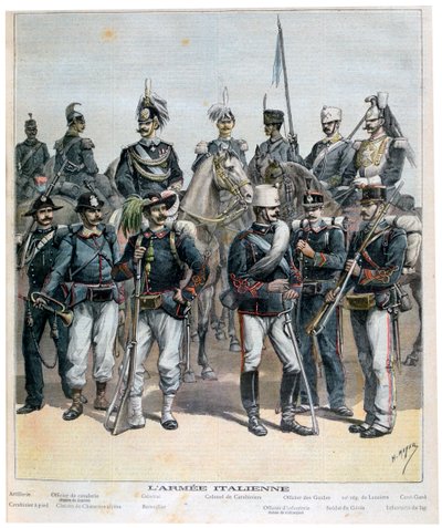 Italská armáda, 1892 od Henri Meyer