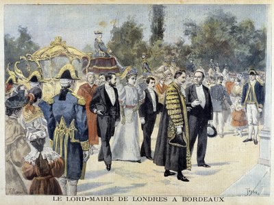 Lord Mayor of London do Bordeaux - v „“Le Petite Journal“ od Henri Meyer