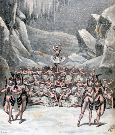 Sněhový balet, z cesty na Měsíc od Jacquese Offenbacha, 1892 od Henri Meyer