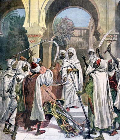 Kmenoví náčelníci přísahají věrnost marockému sultánovi, 1892 od Henri Meyer