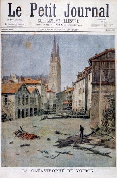 Katastrofa ve Voironu, Francie, 1897 od Henri Meyer