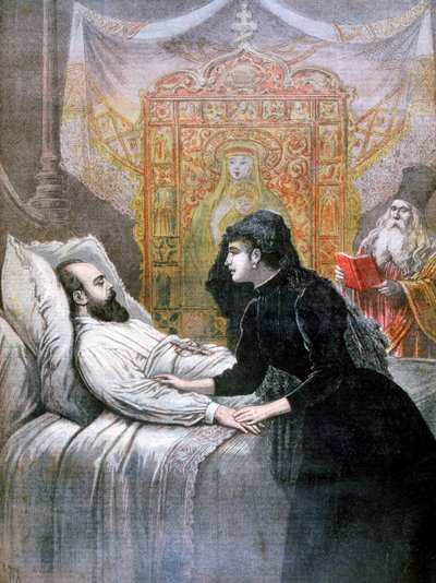 Smrt ruského cara Alexandra III., 1894 od Henri Meyer