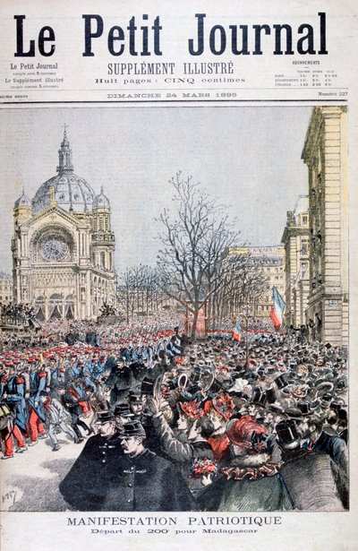 Odjezd francouzských vojsk na Madagaskar, Paříž, 1895 od Henri Meyer