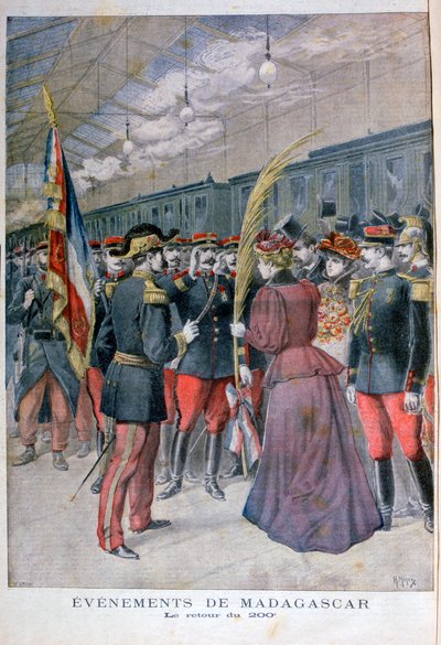 Návrat 200 pluku z Madagaskaru, 1896 od Henri Meyer