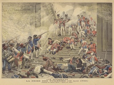 Dobytí Tuileries (10. srpna 1792) od Henri Paul Motte