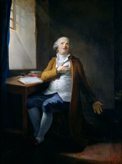 Ludvík XVI. (1754-93) v chrámu, kolem roku 1795 (olej na plátně) od Henri Pierre Danloux