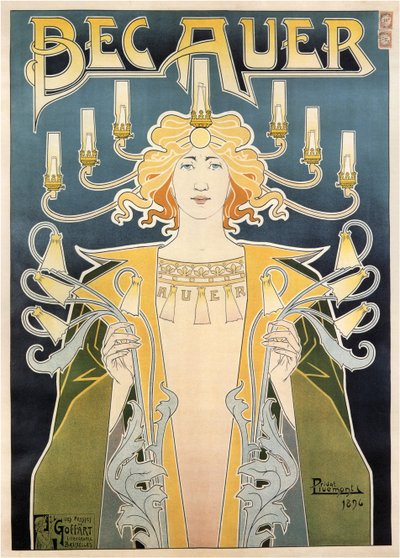 Bec Auer, 1896 od Henri Henri Antoine Théodore Livemont