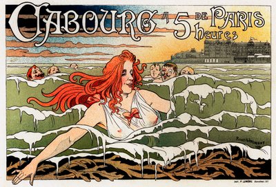 Plakát kasina Cabourg, 1896 od Henri Henri Antoine Théodore Livemont