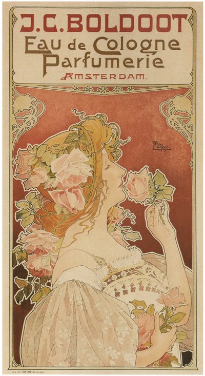 Eau de Cologne Parfumerie, 1899 od Henri Henri Antoine Théodore Livemont