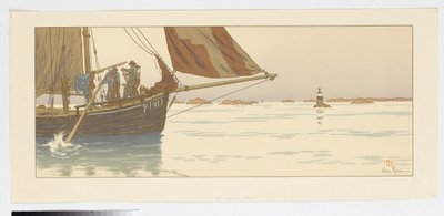 Bezvětří (List 11 z: Kouzlo hodin) od Henri Rivière
