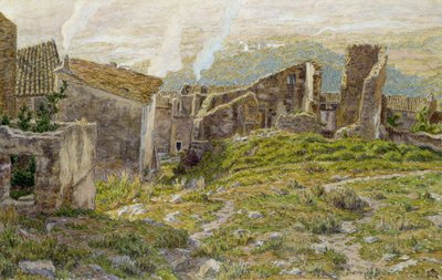 Starý hrad Bormes Les Mimosas od Henri Rivière