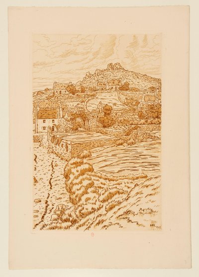 [Bretonisches Dorf] od Henri Rivière