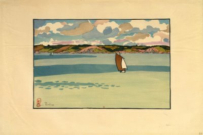 Loď, zátoka Fresnaye (Saint-Cast) od Henri Rivière