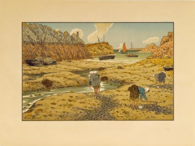 Přístav Loguvy při odlivu od Henri Rivière