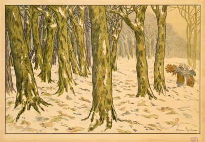 Dřevo. Zima od Henri Rivière
