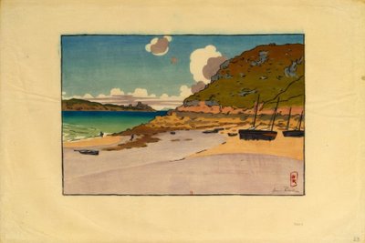 Châtelier a Fort La Latte (Saint-Cast) od Henri Rivière
